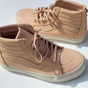 VANS  Sk8 - Hi Reissue Zip DX In Veggie Tan Leather Unisex Sneakers - 12 / 10.5